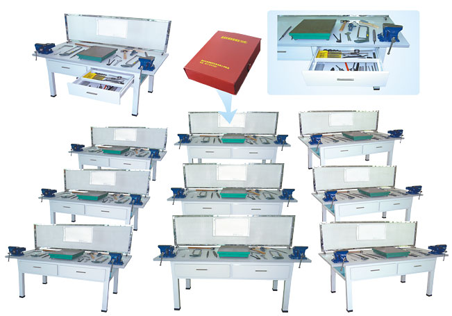 HY-901型鉗工實(shí)驗(yàn)室設(shè)備（鉗工實(shí)訓(xùn)桌、單面2工位）